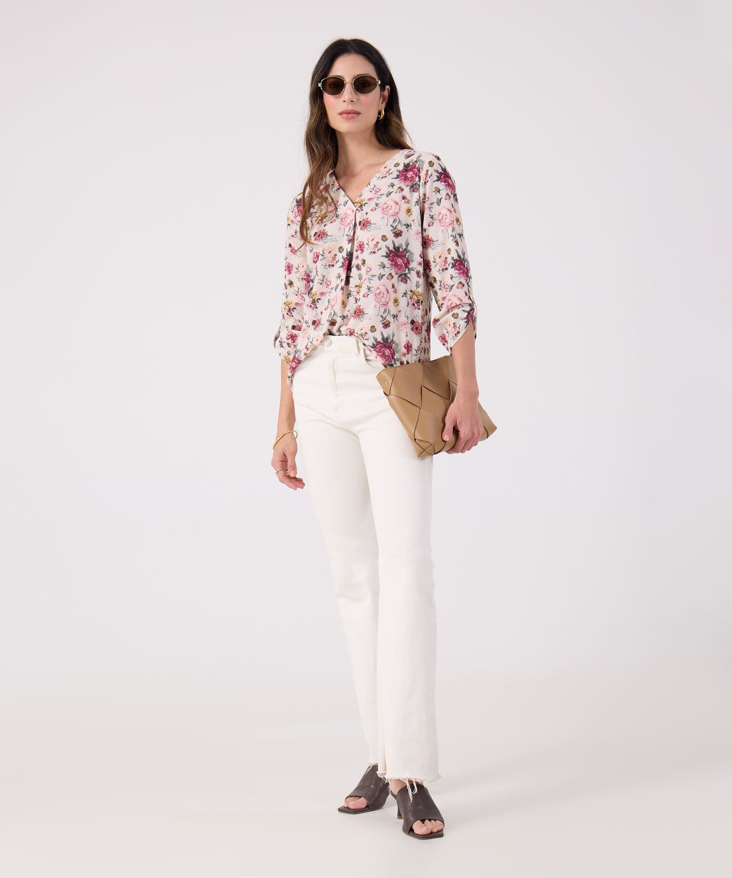 Blusa Cobalto de Viaje blanco para mujer, vista 2