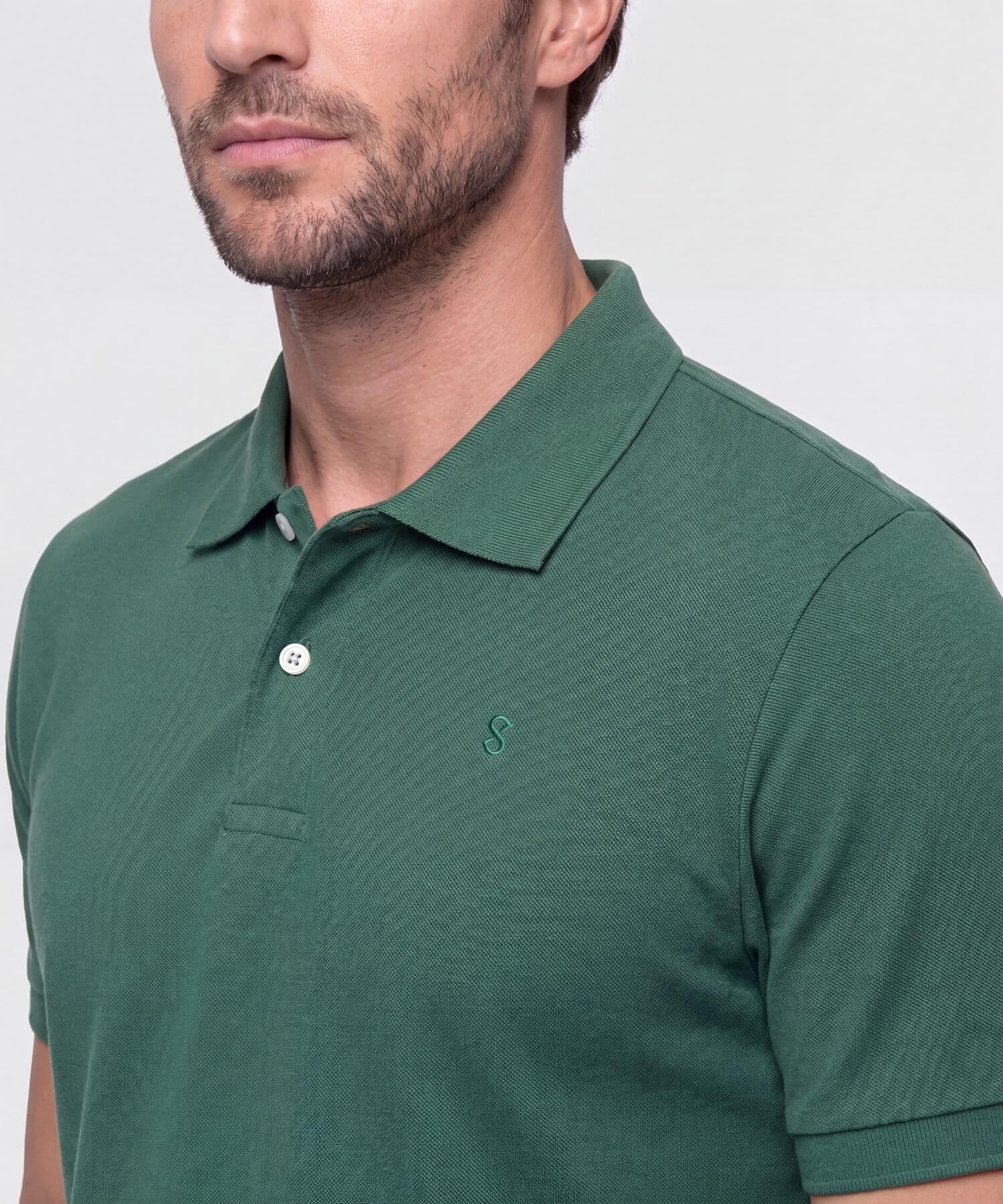 Polo Solana de Ciudad verde oliva para hombre, vista 3