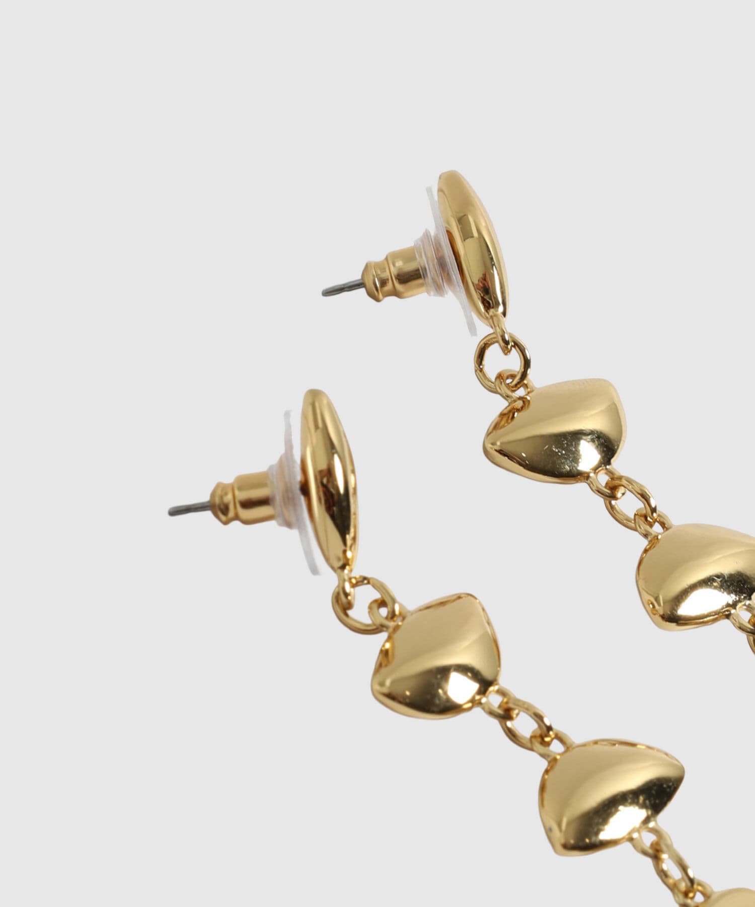 Aretes Elisa Edición Lino dorado para mujer, vista 4