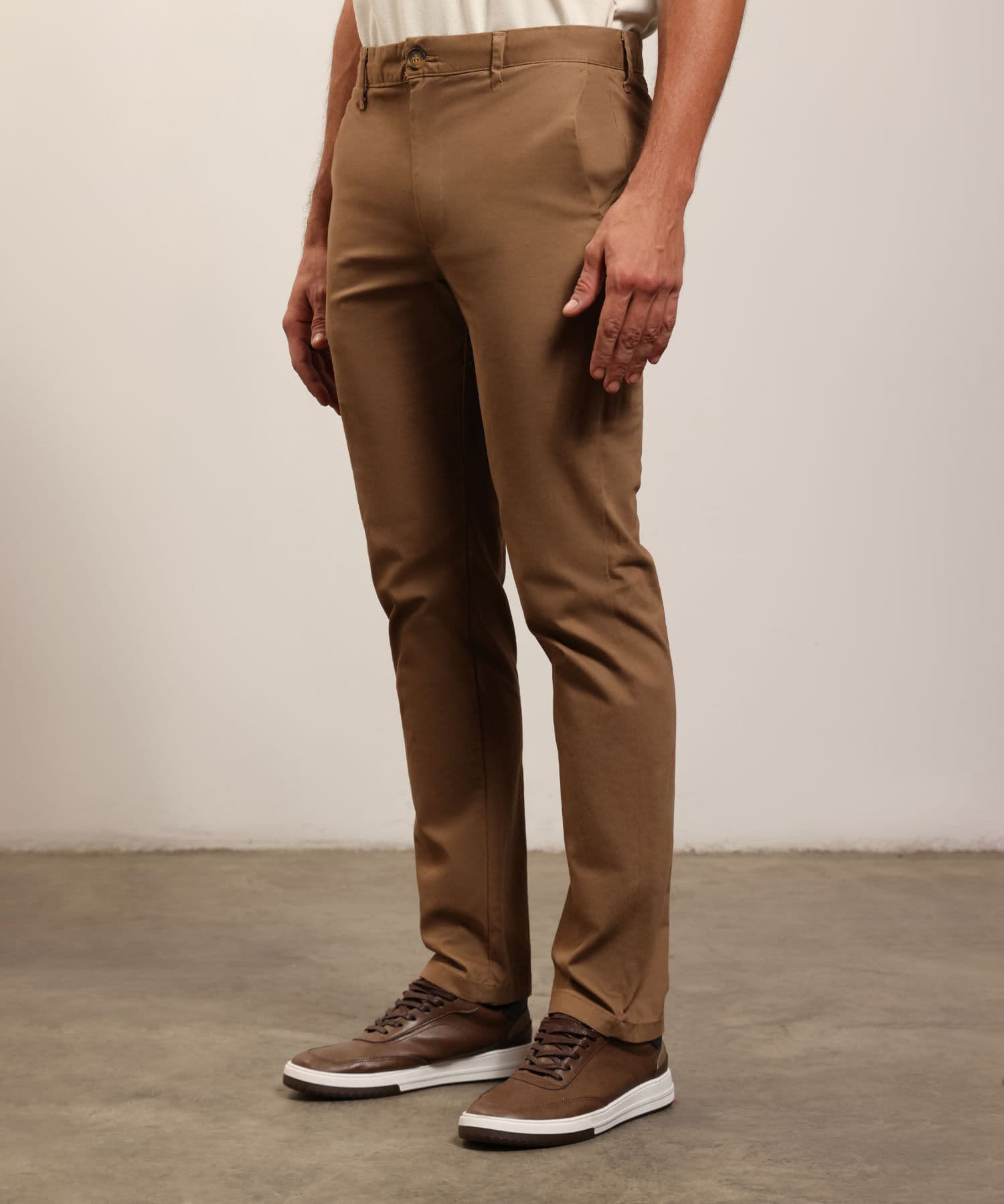 Pantalón Violeta Natural café para hombre, vista principal