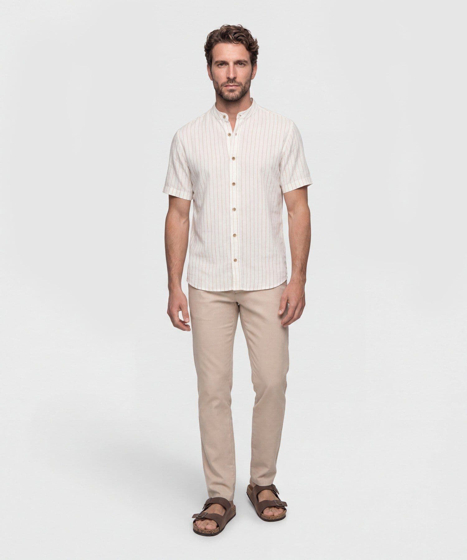 Camisa Selva Texturizado gris humo para hombre, vista 2