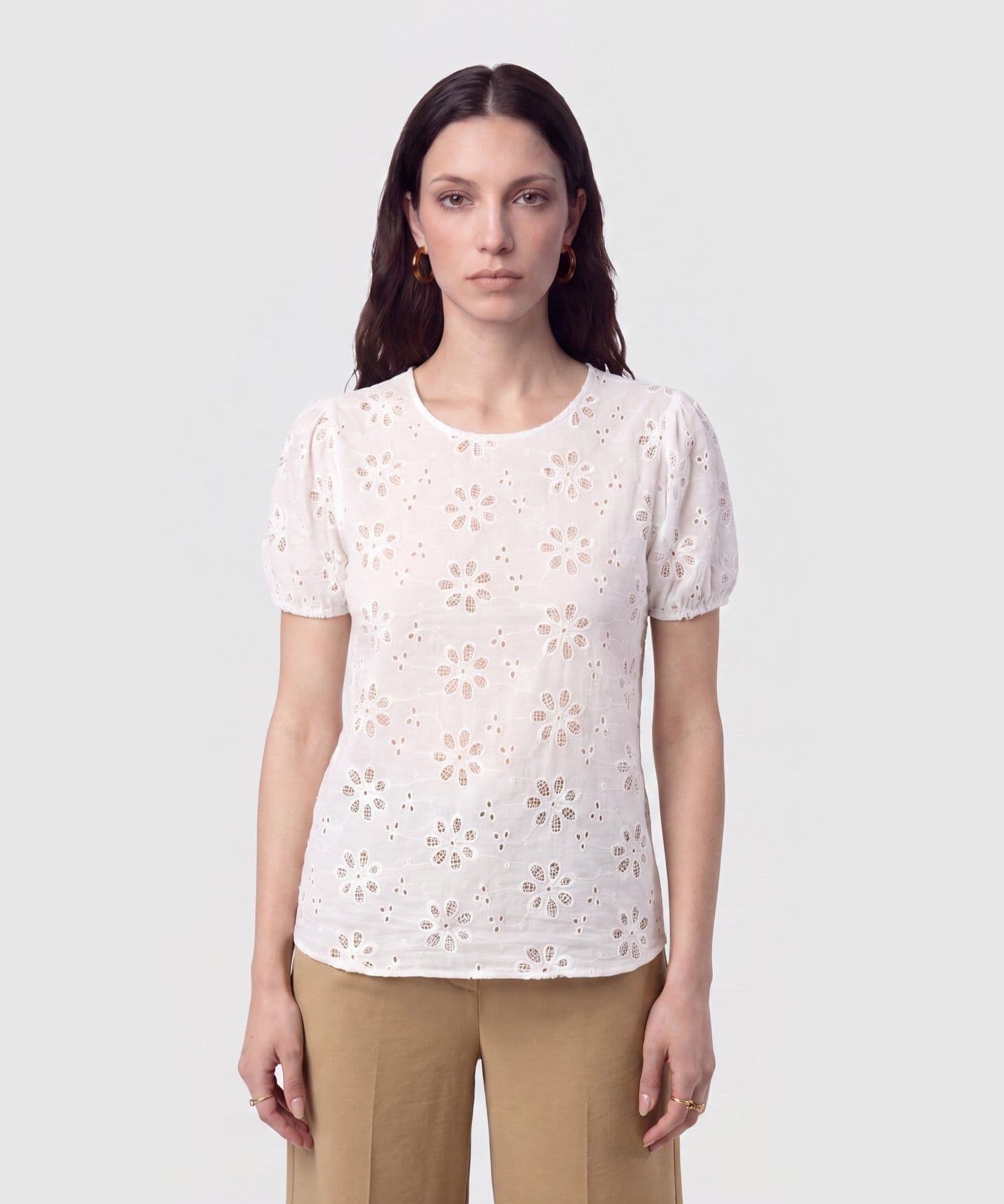 Blusa Sierra Natural blanco para mujer, vista principal