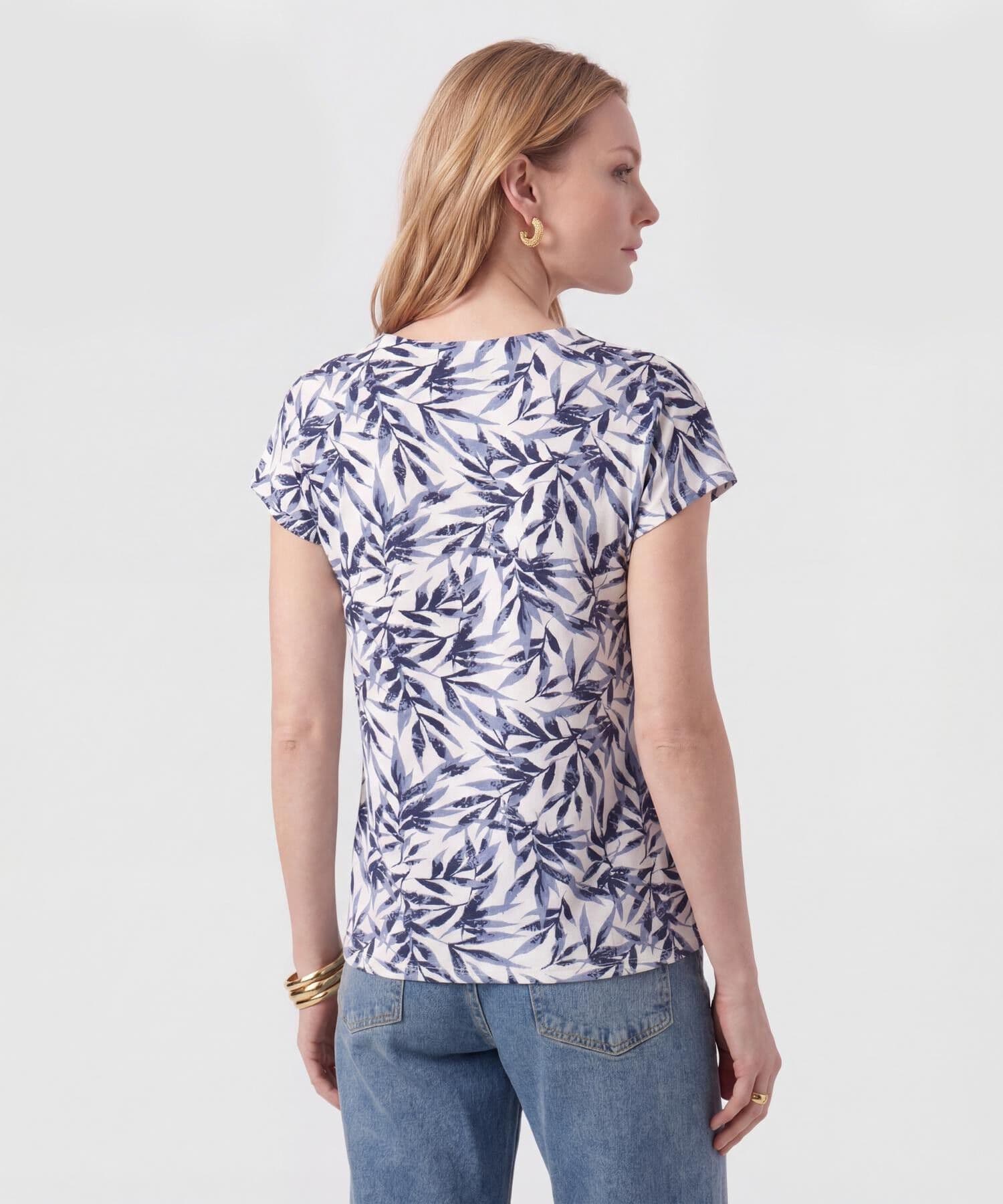 Camiseta Sabana Esencial azul marino para mujer, vista 4