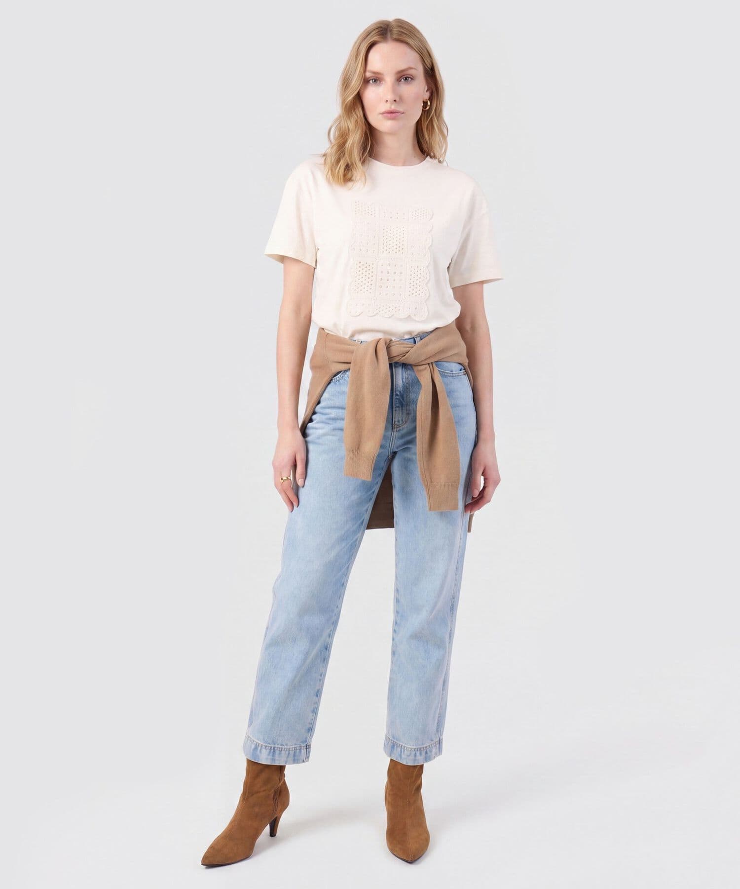 Camiseta Encanto Fluido arena para mujer, vista 2