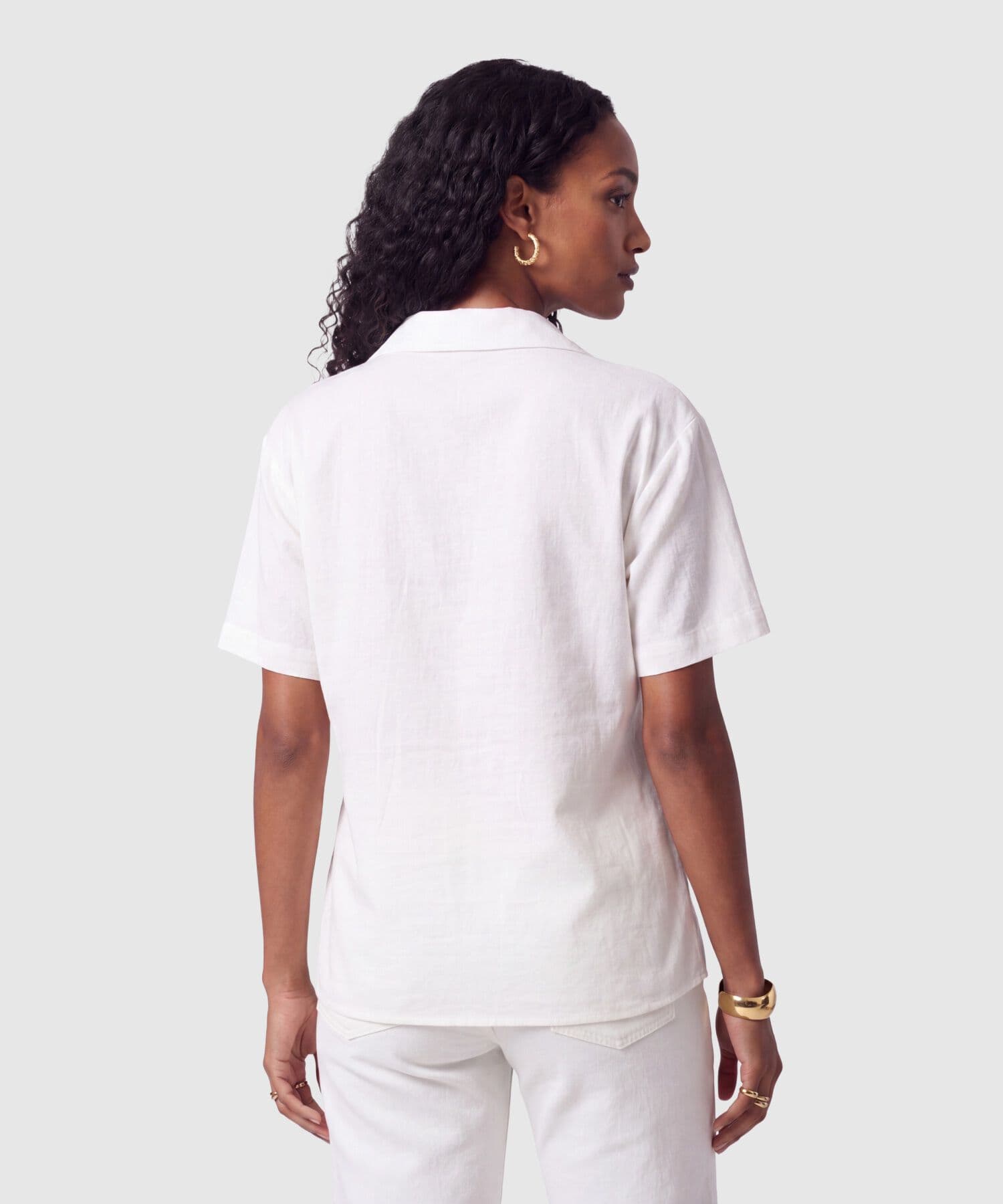 Camisa Azahar Suave blanco para mujer, vista 4