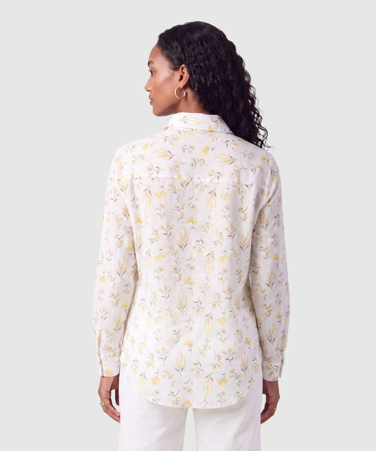 Camisa Isadora Edición Índigo blanco para mujer, vista 4