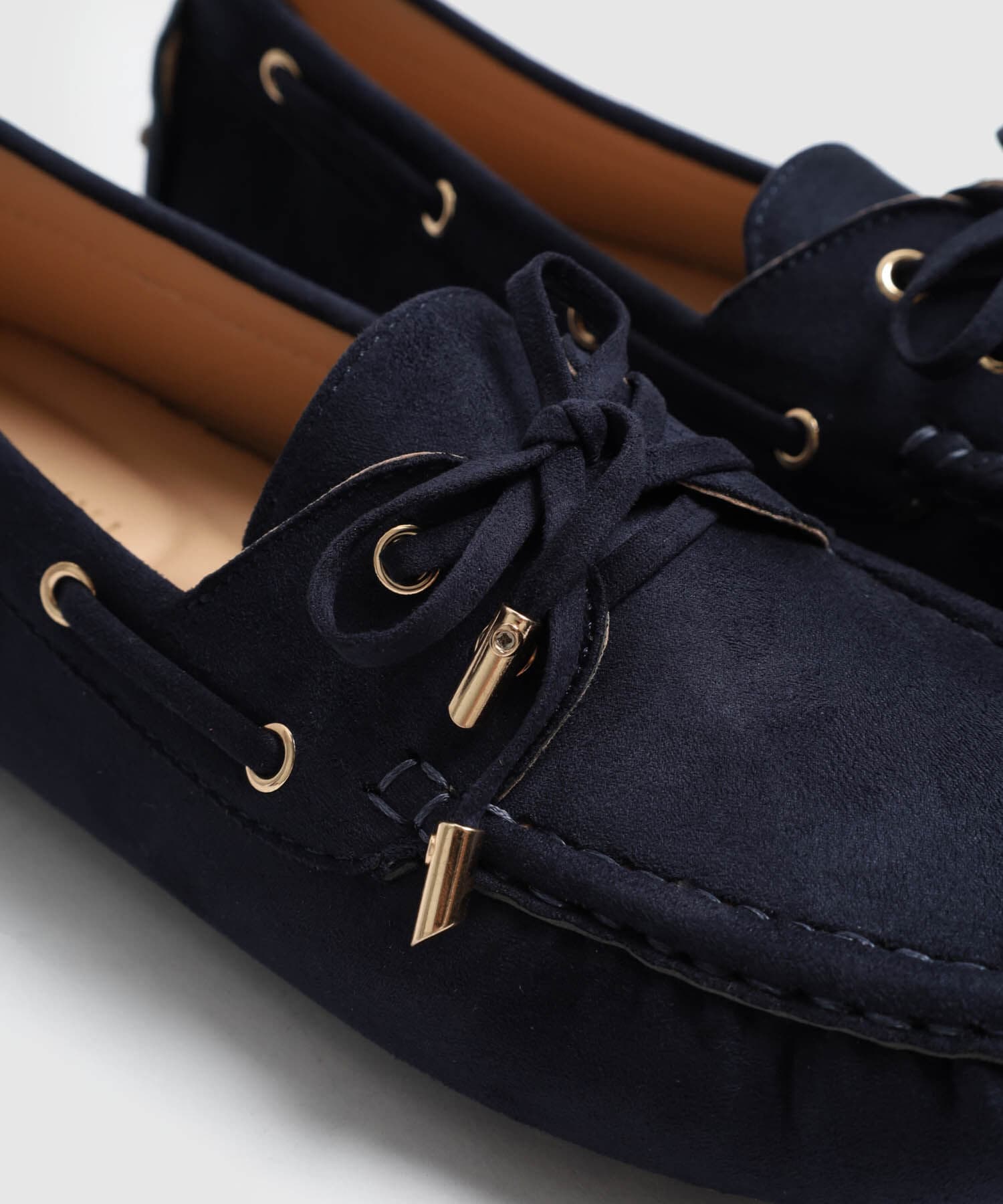 Mocasines Carmín Fluido azul marino para mujer, vista 3
