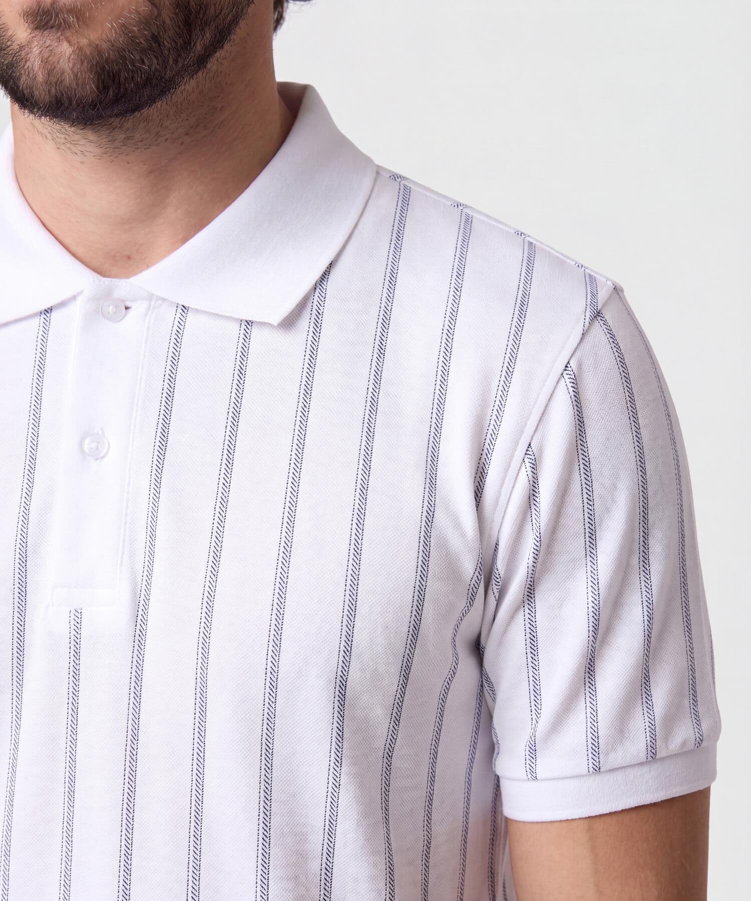 Polo Dalia Clásico blanco para hombre, vista 3