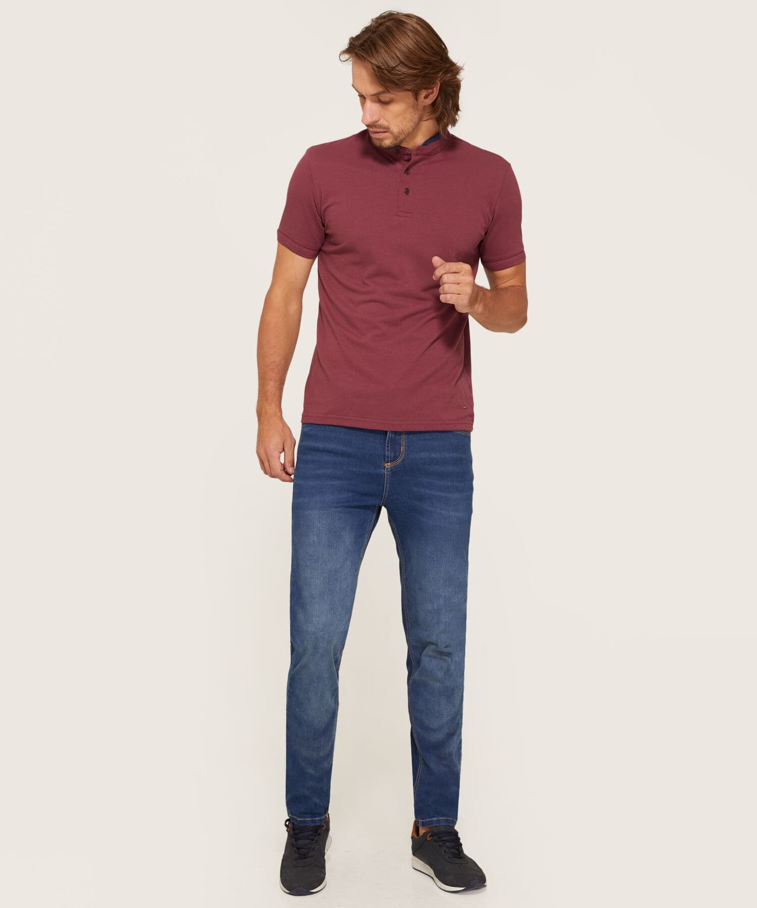 Polo Jacaranda de Noche naranja para hombre, vista 4
