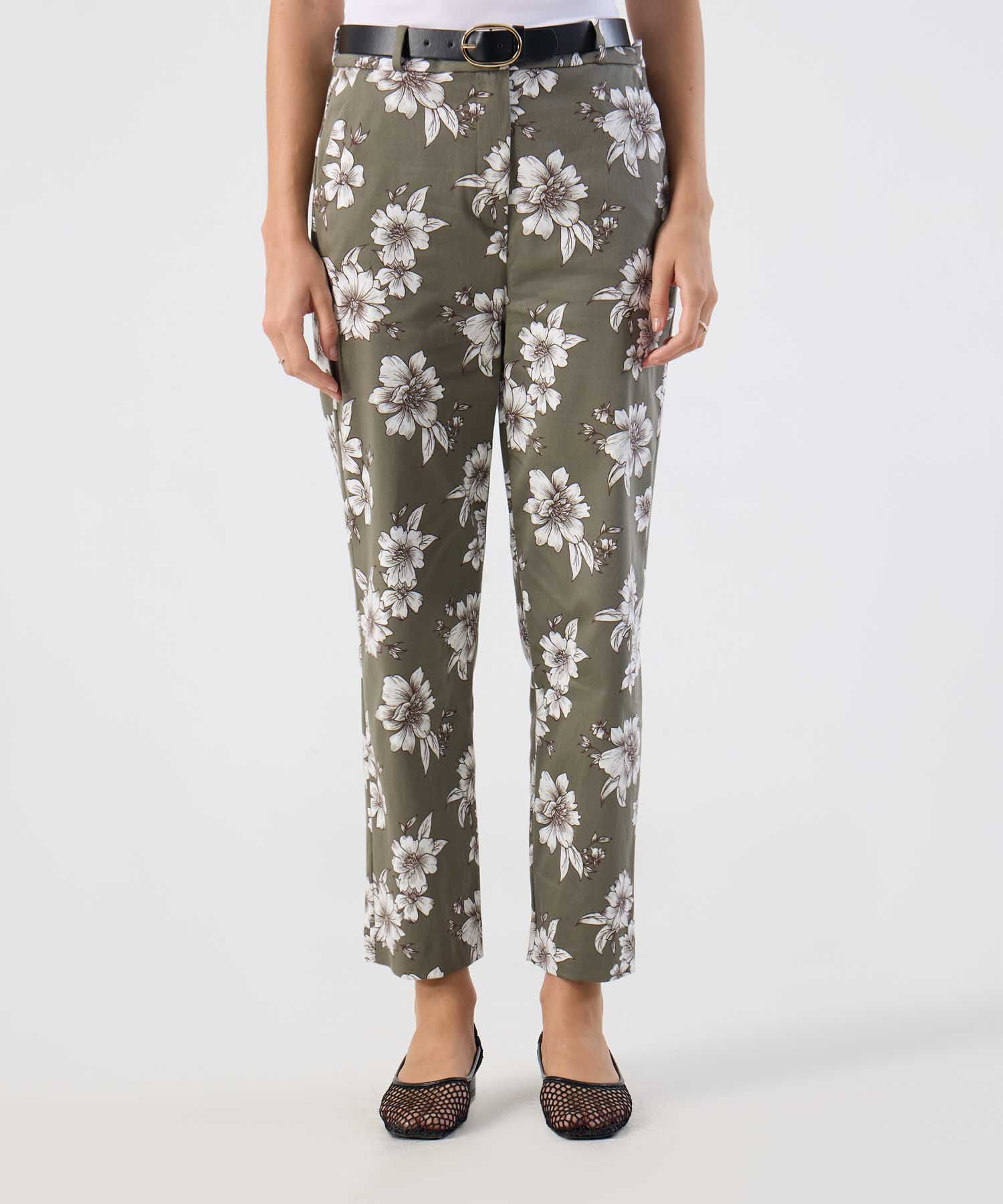 Pantalón Celeste de Viaje verde oliva para mujer, vista principal