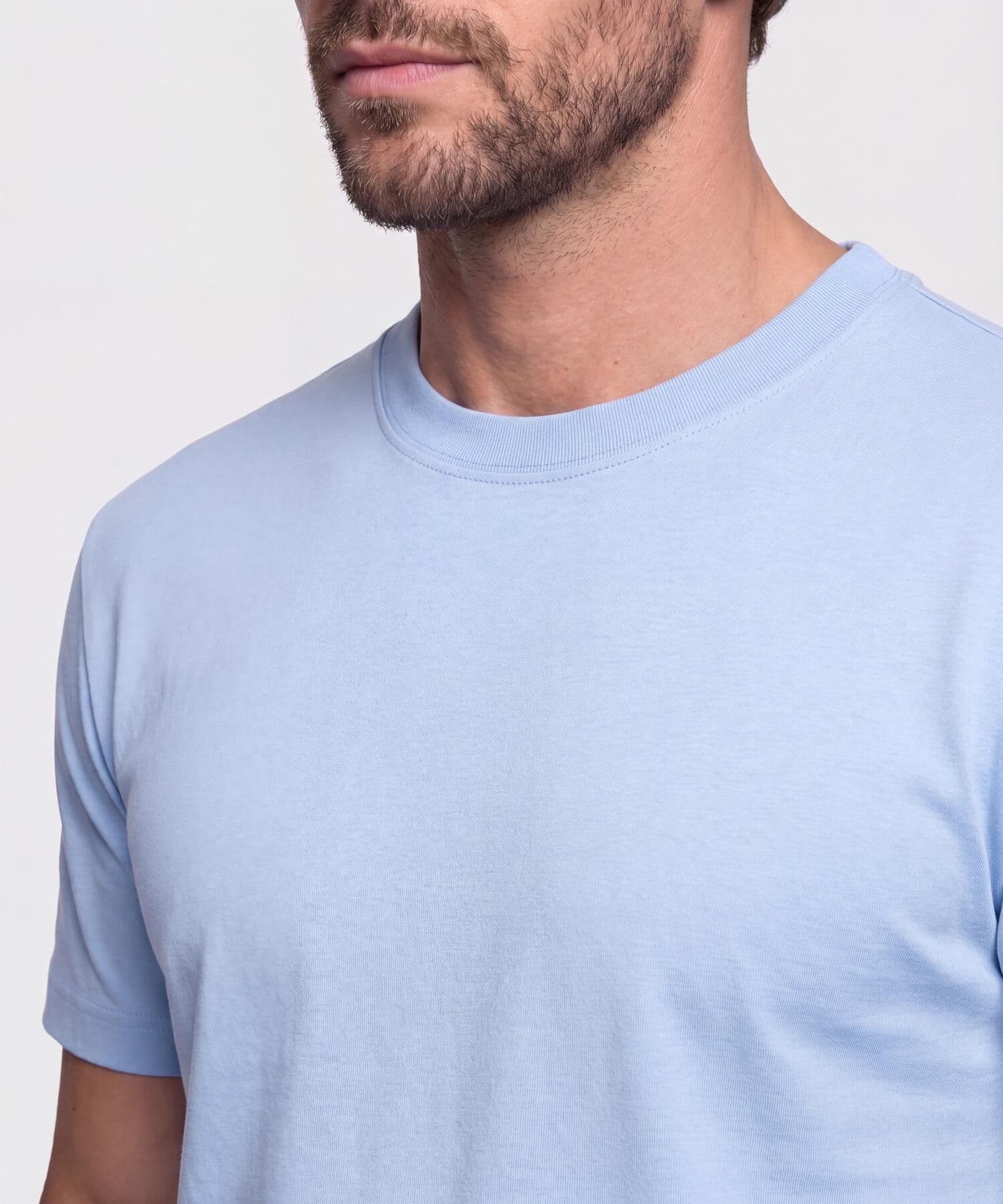 Camiseta Marfil Relajado azul marino para hombre, vista 3