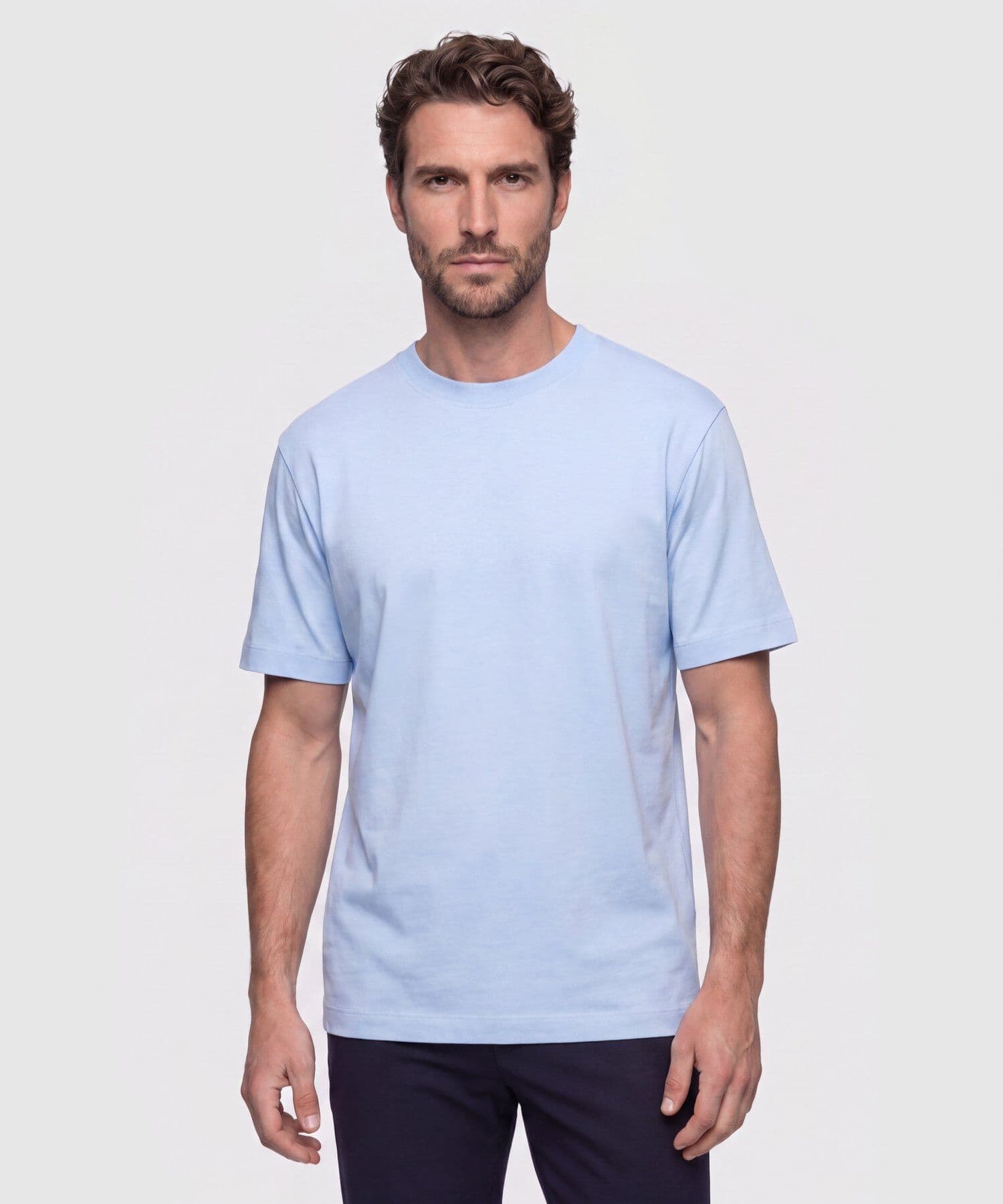 Camiseta Marfil Relajado azul marino para hombre, vista principal