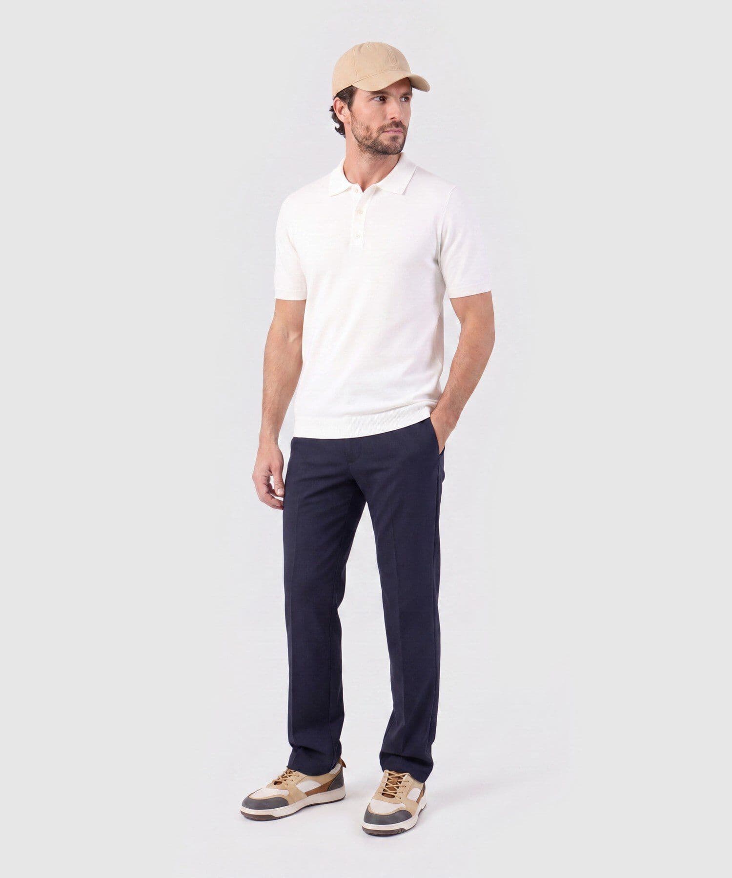 Polo Marea Contemporáneo rosa empolvado para hombre, vista 2