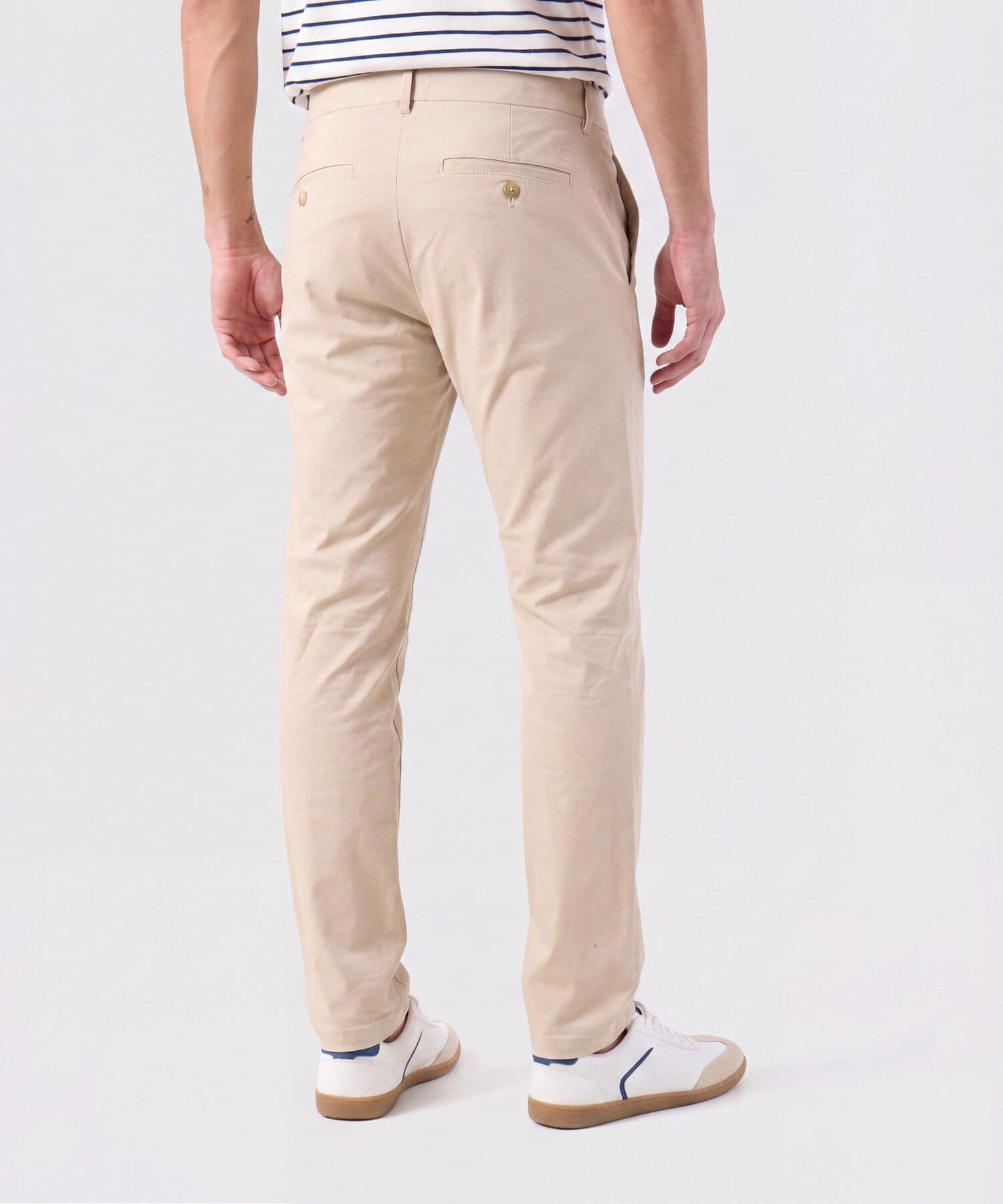 Pantalón Selva Clásico café para hombre, vista 4