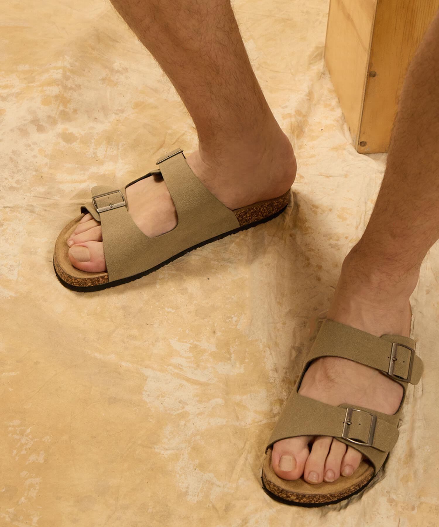 Sandalia Ámbar Fluido arena para hombre, vista 2