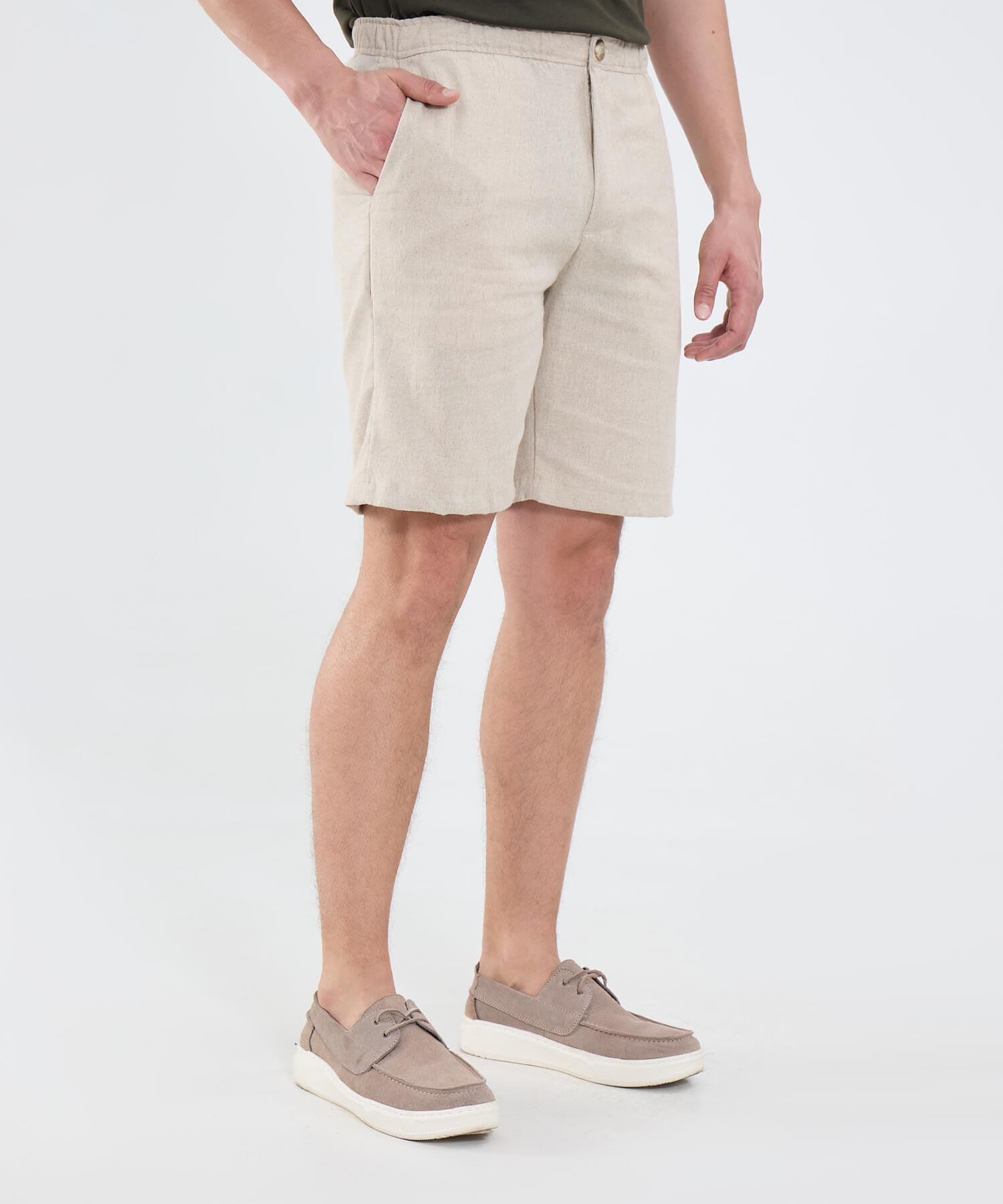 Bermuda Horizonte Edición Lino café para hombre, vista principal