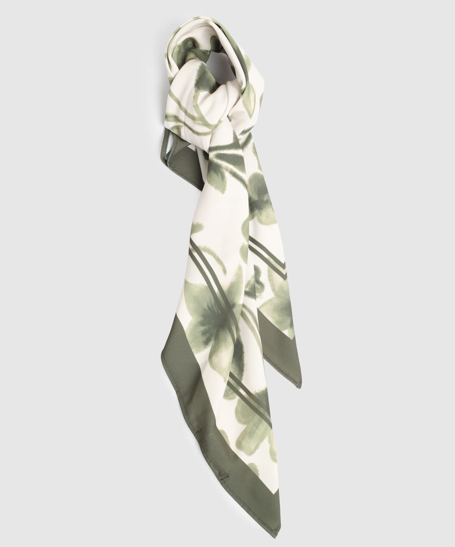 Pañoleta Marea Minimalista verde oliva para mujer, vista principal