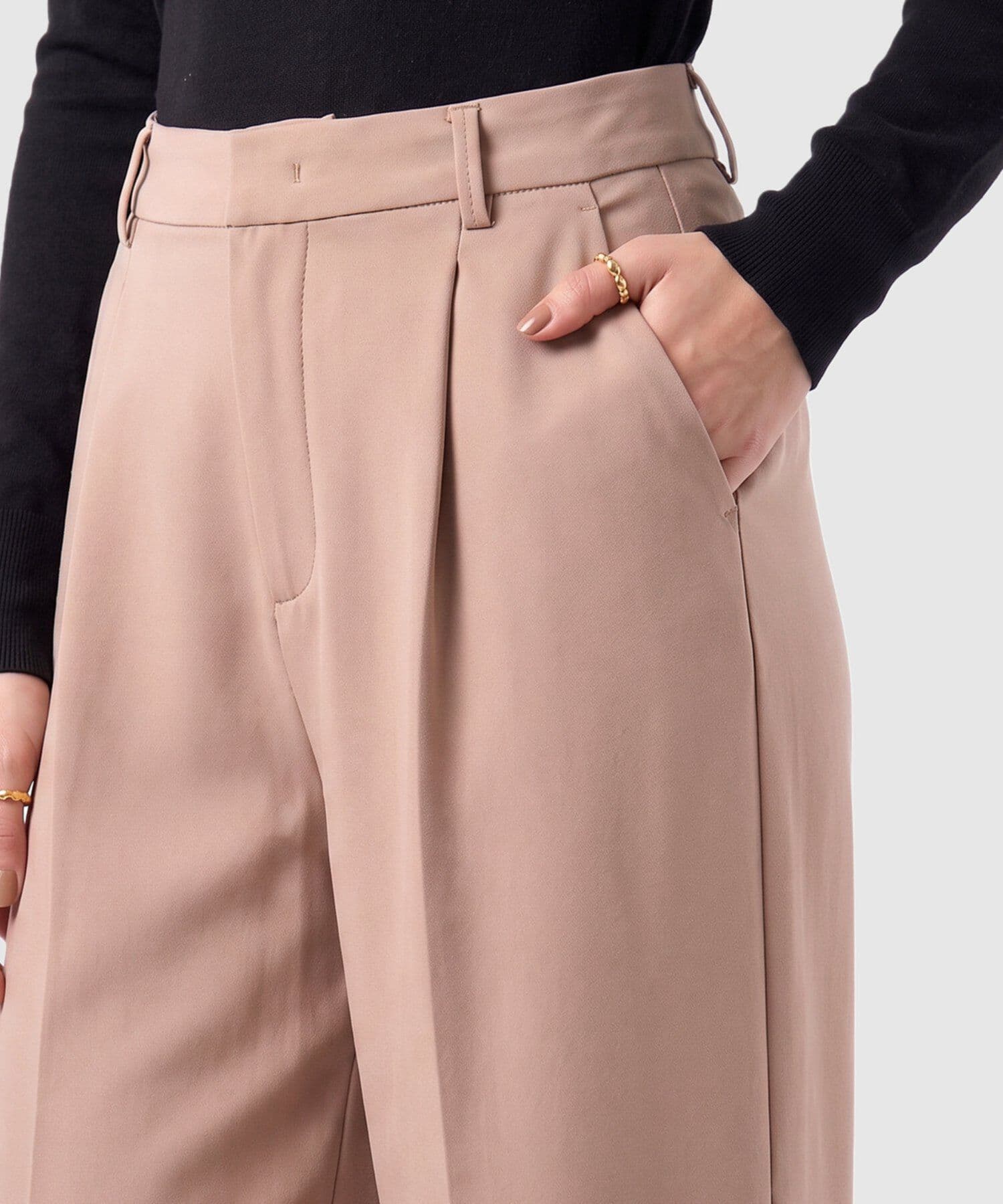Pantalón Cauce de Día café para mujer, vista 3