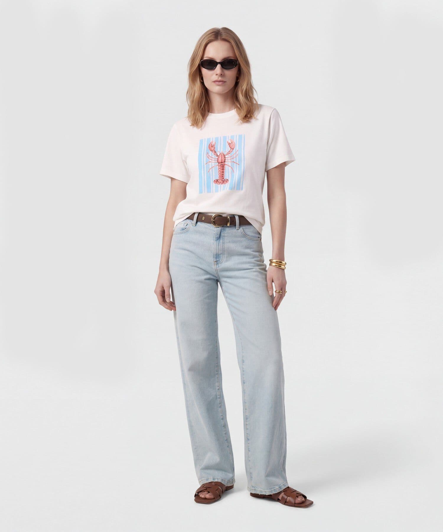 Camiseta Lumbre de Ciudad blanco para mujer, vista 2
