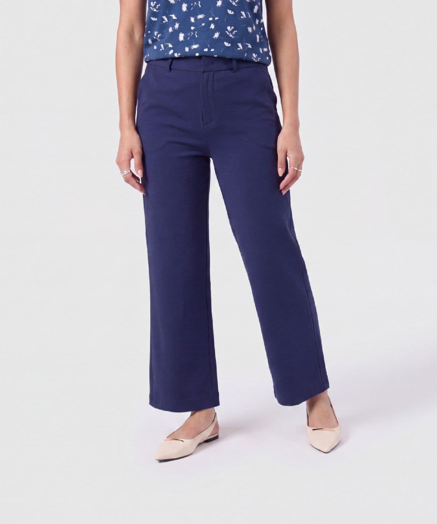 Pantalón Horizonte Clásico azul marino para mujer, vista principal