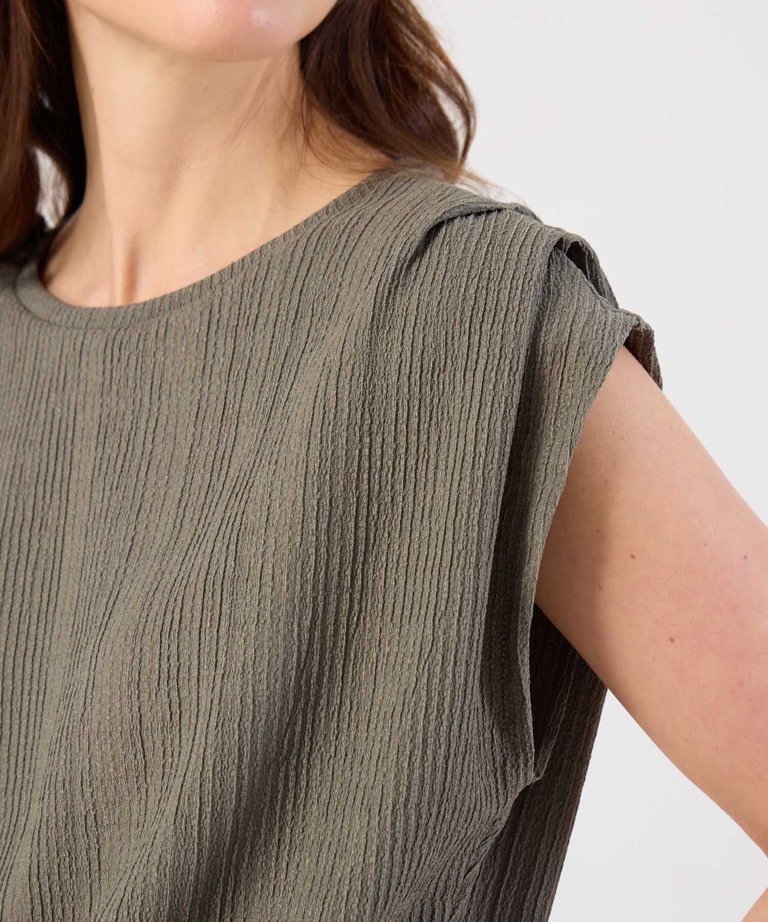 Camiseta Sierra Urbano verde oliva para mujer, vista 3