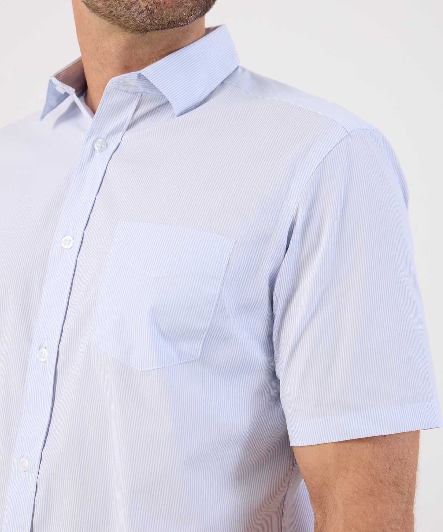 Camisa Siena Minimalista azul marino para hombre, vista 3