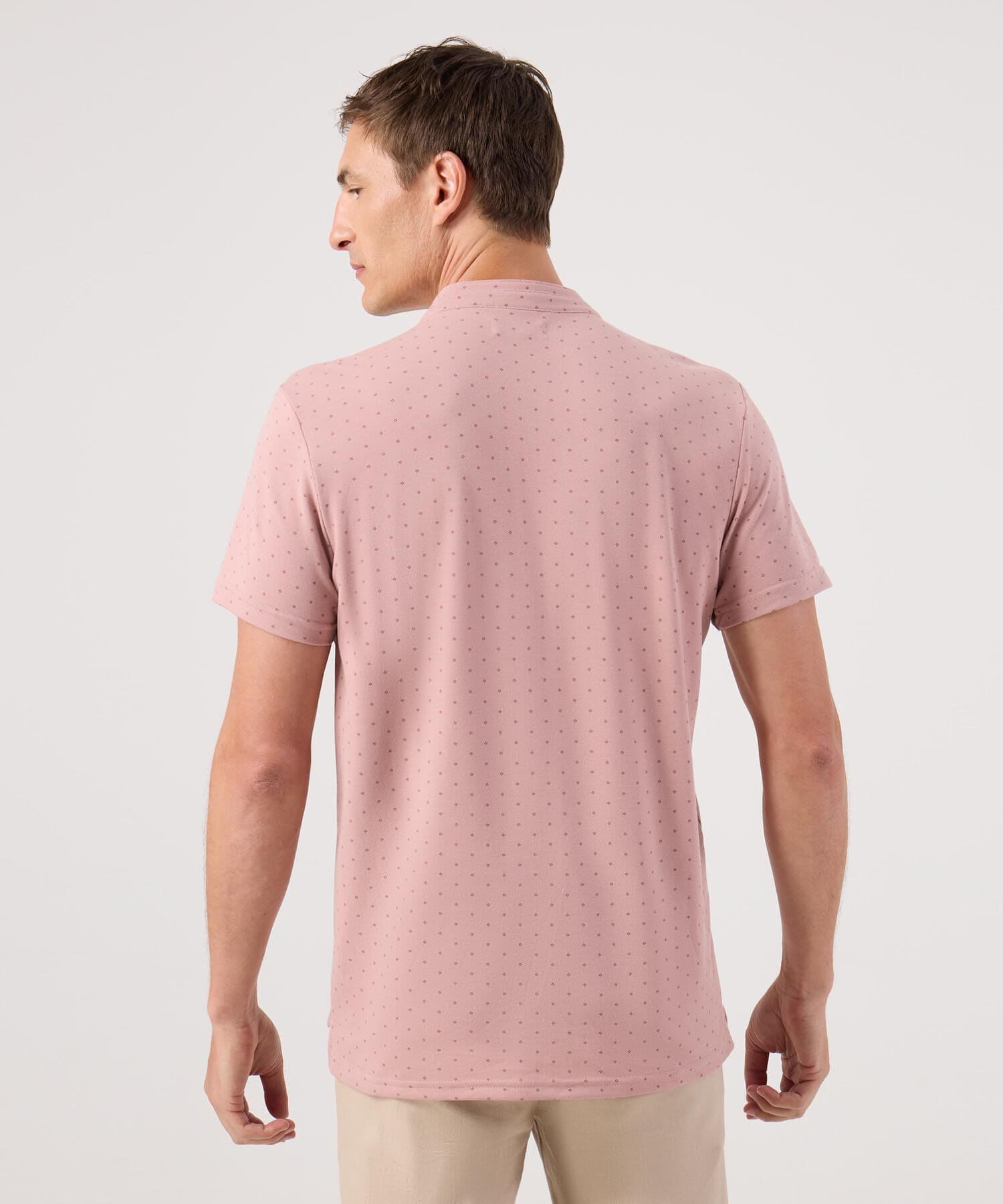 Polo Julieta Ligero rosa empolvado para hombre, vista 4