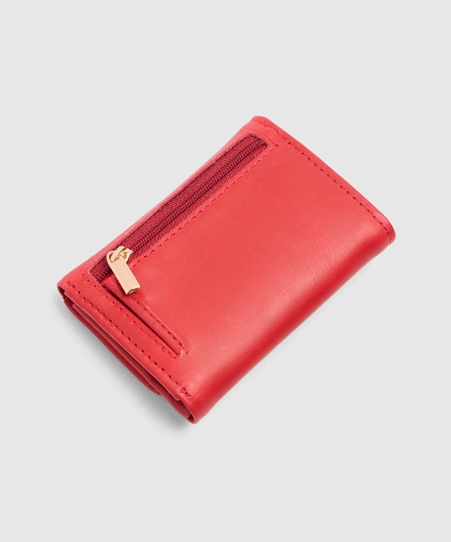 Billetera Orquídea de Viaje rojo granada para mujer, vista 3