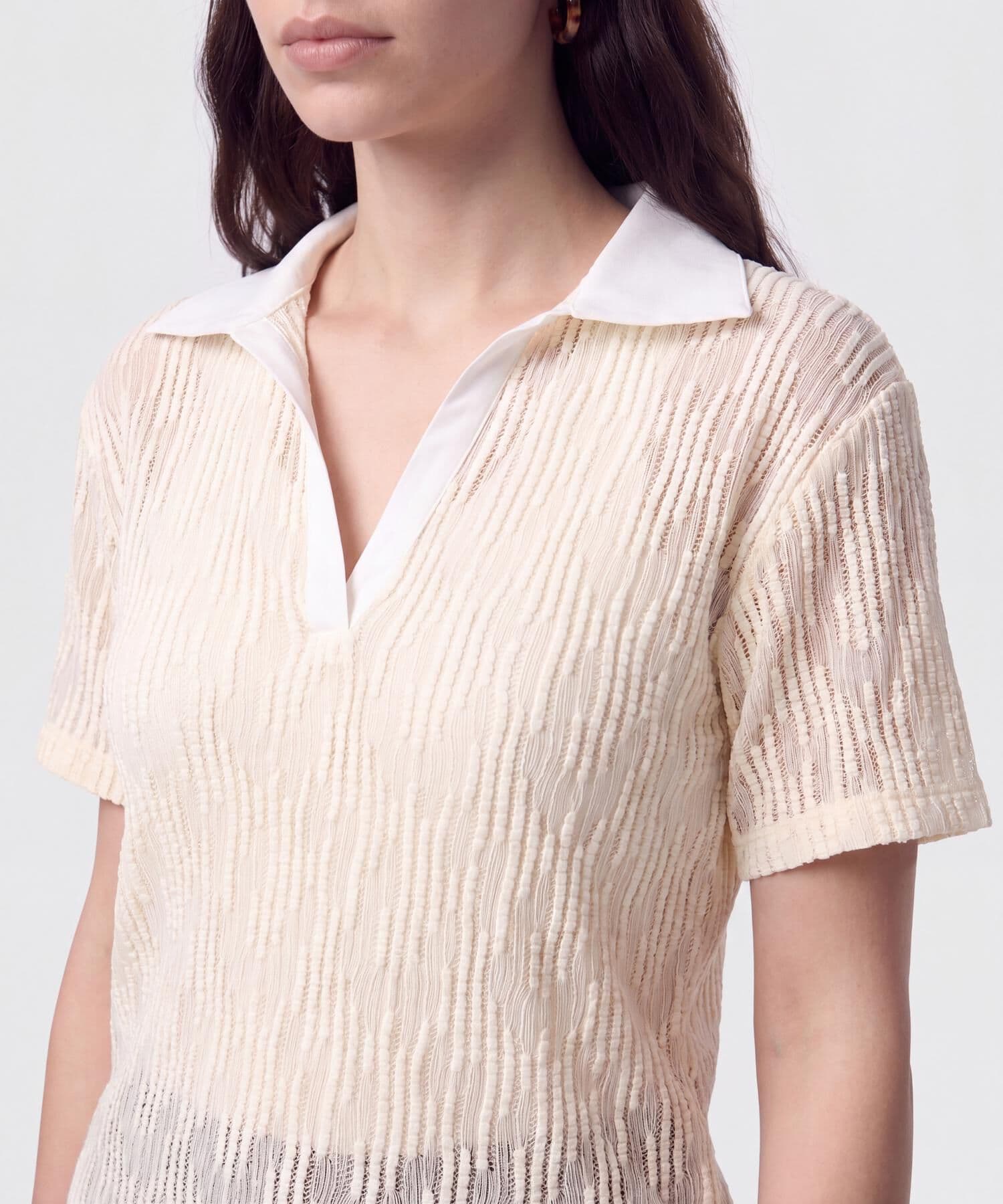 Polo Selva de Día lila para mujer, vista 3
