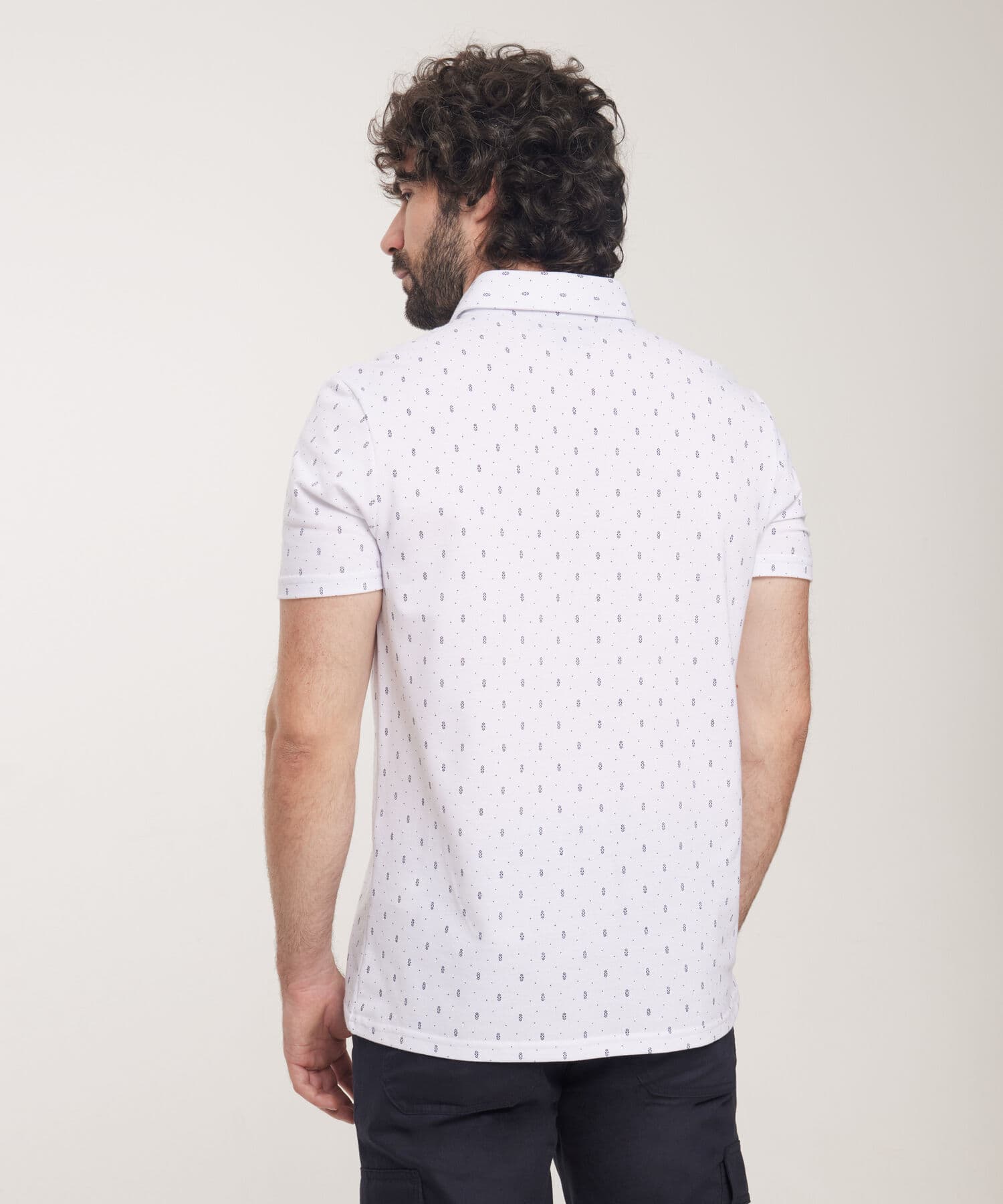 Polo Cedro Urbano mostaza para hombre, vista 4