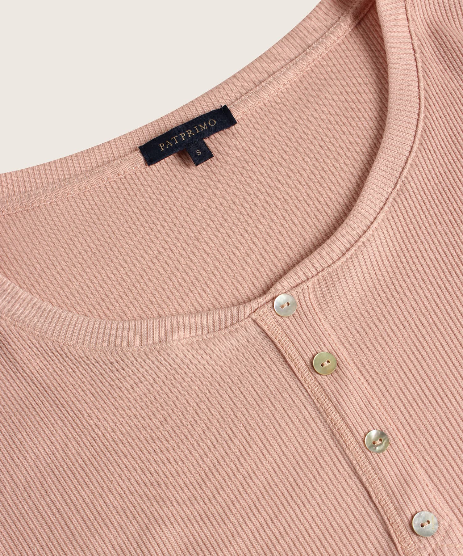 Camiseta Serena Fluido rosa empolvado para mujer, vista 2