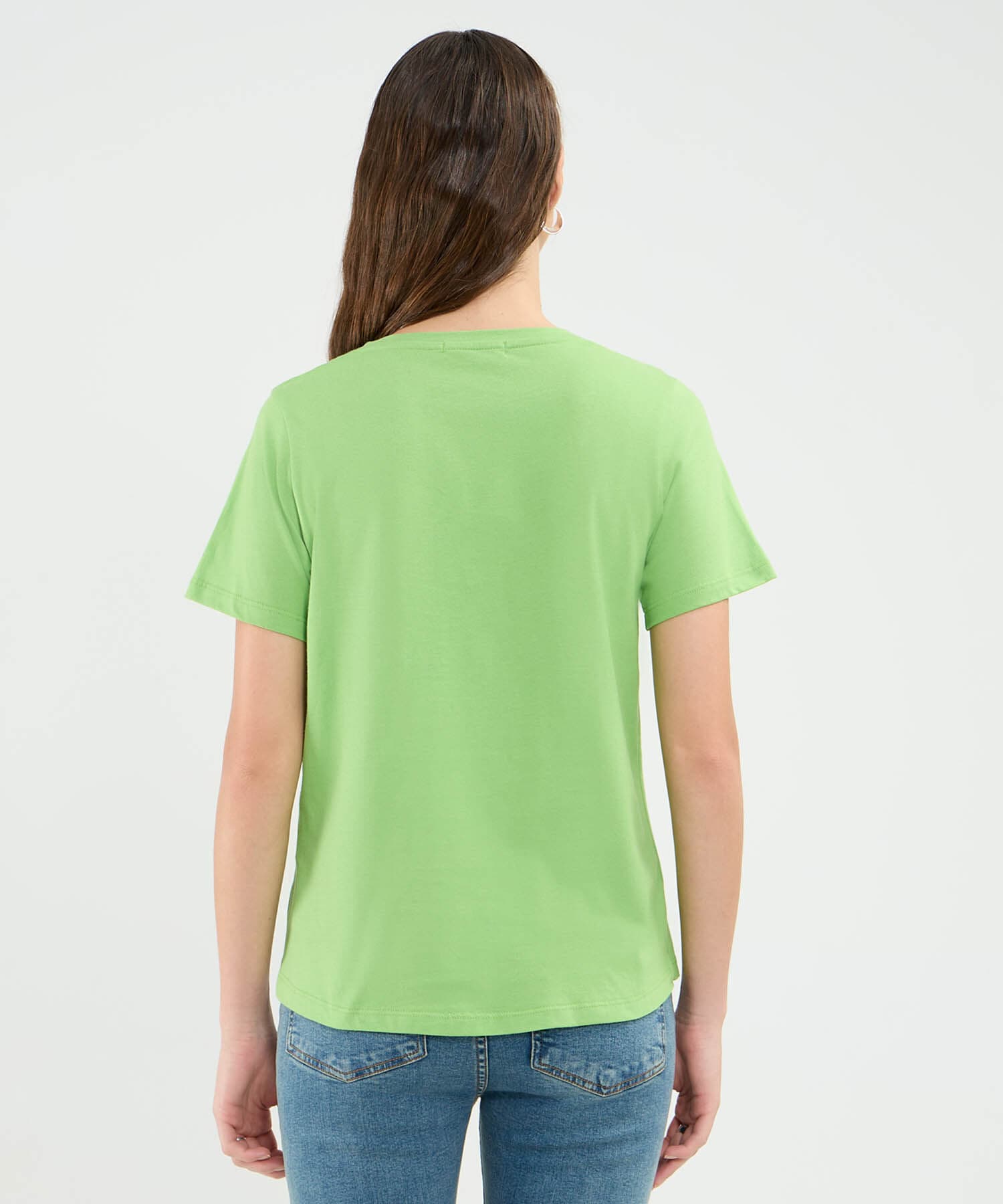 Camiseta Cobalto de Noche verde oliva para mujer, vista 4