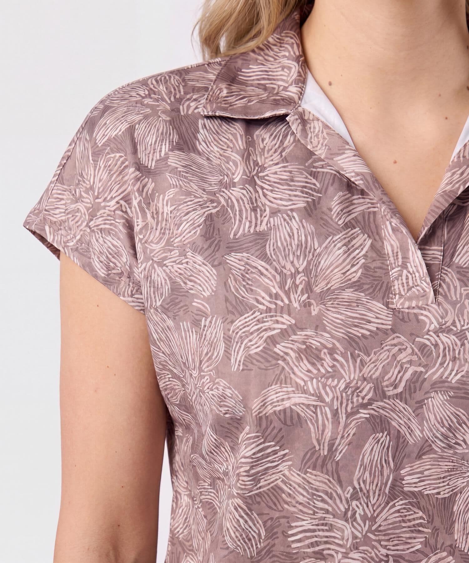 Blusa Renata Natural café para mujer, vista 3