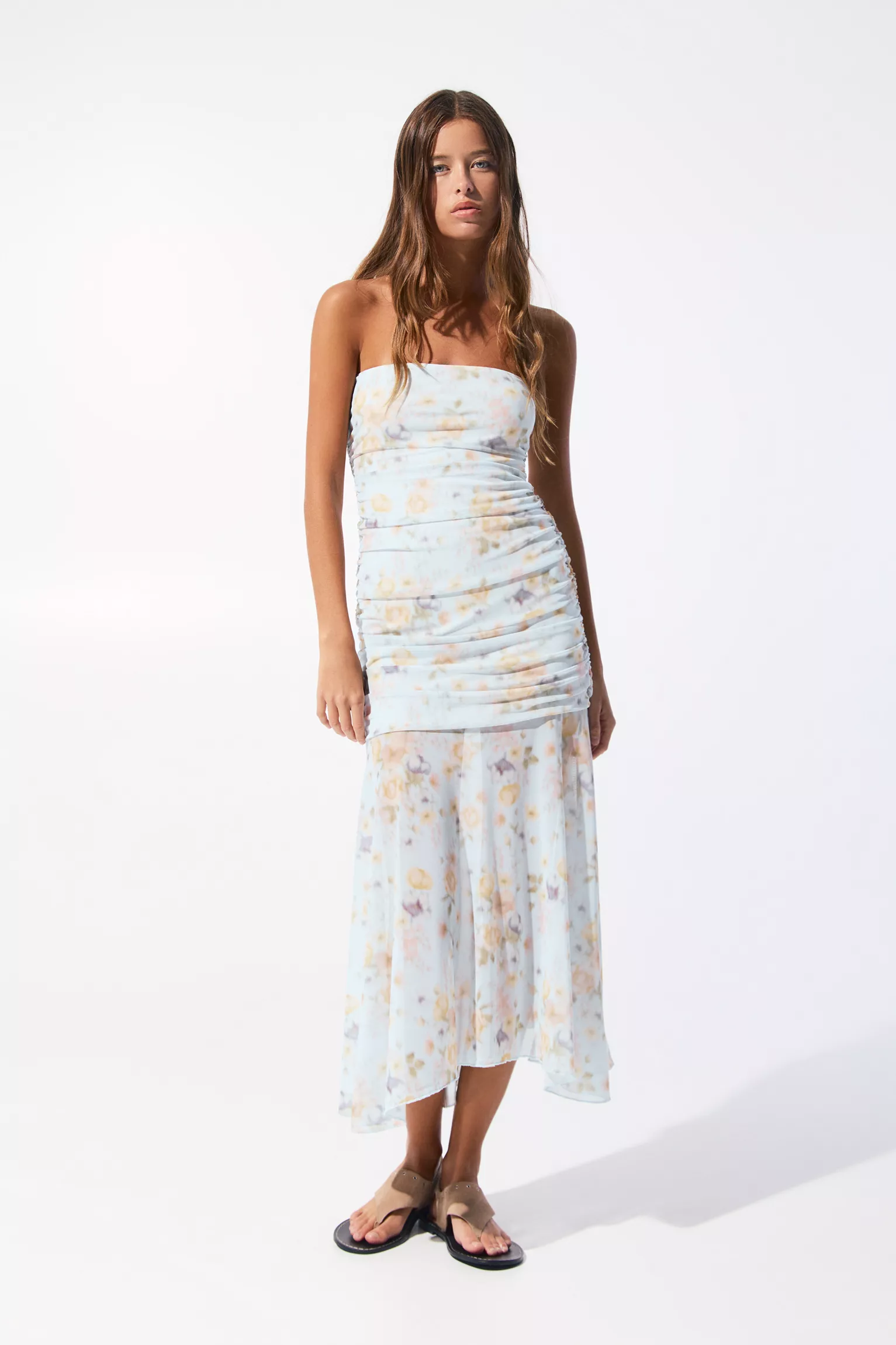 Vestido Flora Edición Lino negro para mujer, vista principal
