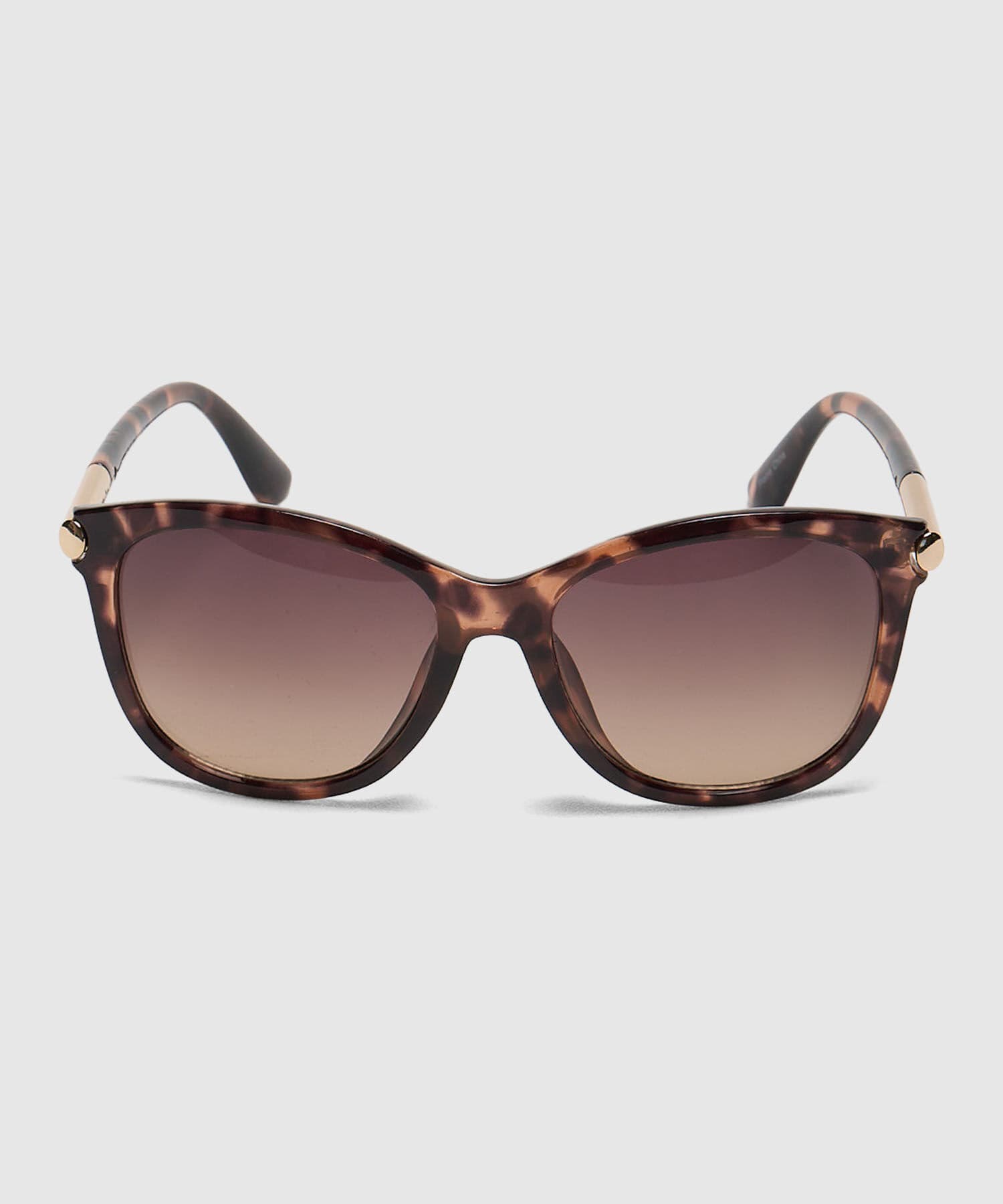 Gafas de sol Dorada Texturizado café para mujer, vista principal